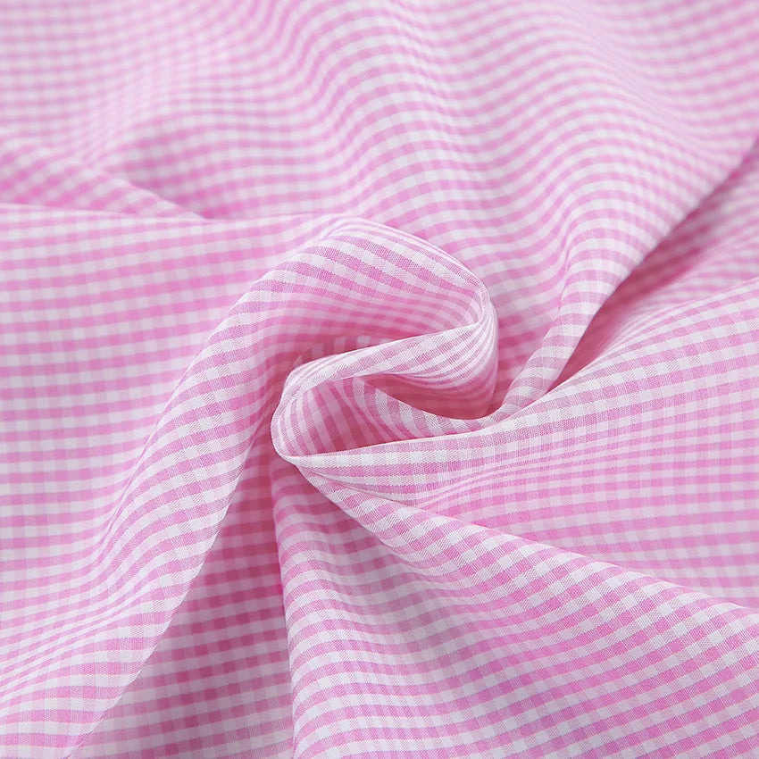 Luna Elegant Pink Pajama Set with Bow and Ruffle Details