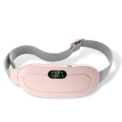 Menstrual Heating Pad Abdominal Massager Smart Warm Palace Belt Waist Vibration Massage Device for Cramps Period Pain Relief