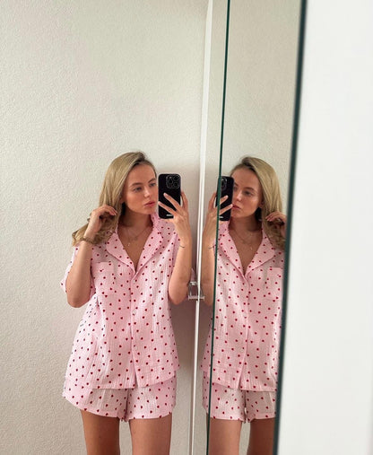 Cotton sleepwear Organic Cotton Set Crinkle cotton pajamas Bridal Bachelorette pajama set Muslin cotton loungewear Double gauze pink pajama